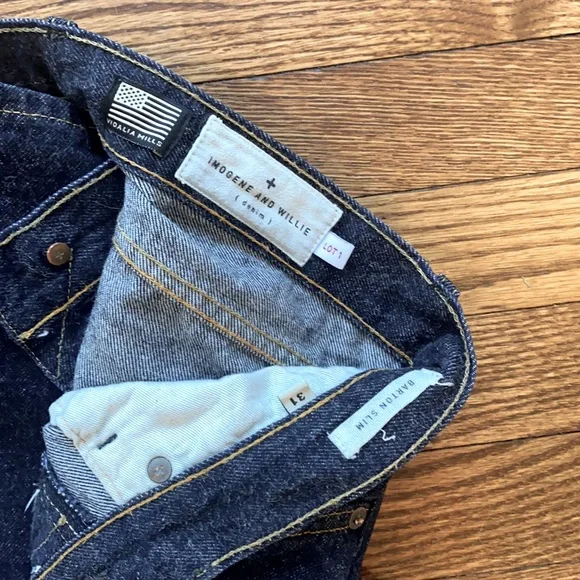 Imogene and Willie Barton Slim Selvedge Denim Jean 31/30
